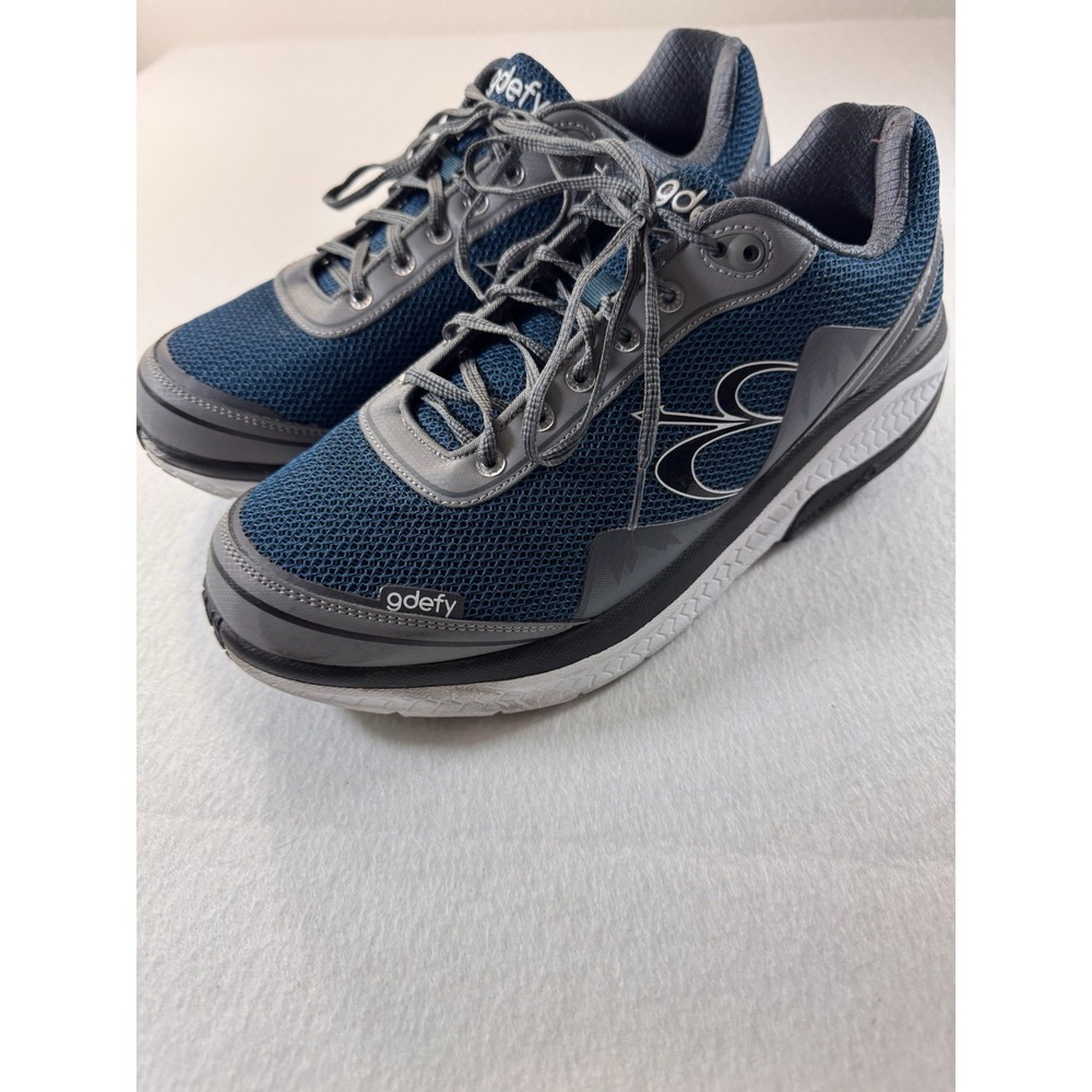 GDEFY VersoShock Orthotic Walking Sneakers Mens Size 13 Grey Teal TB9024MGU-M